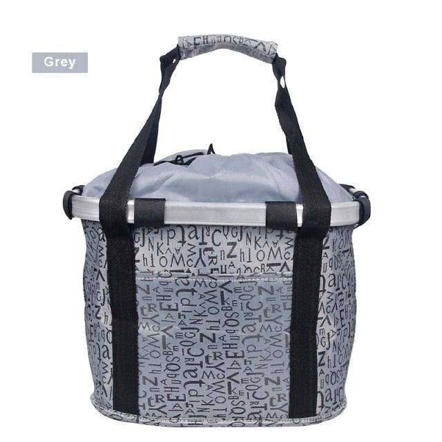 Detachable Bike Front Basket, Foldable Bicycle Handlebar Pet Carrier for Small Cat Dog