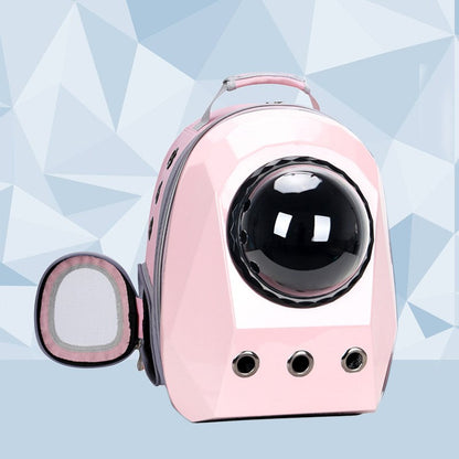 Space Capsule Dog Carrier Bag, Portable Breathable Pet Backpack Outdoor Travel Transport Cage for Small Pets