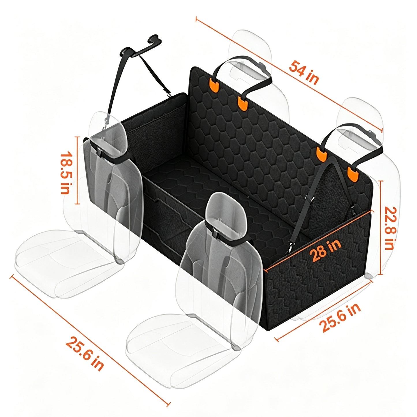 Back Seat Extender Dog Car Seat