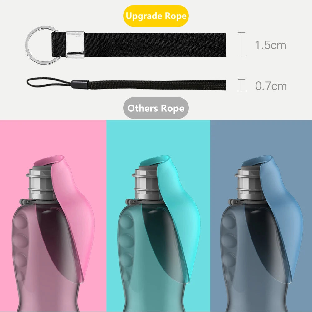 Portable Dog Travel Water Bottle & Dispenser – Large Capacity Drinking Bowl for All Dog Sizes