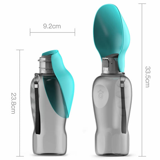 Portable Dog Travel Water Bottle & Dispenser – Large Capacity Drinking Bowl for All Dog Sizes
