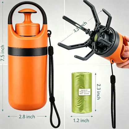 1pcs Pet Toilet Portable Outdoor Garbage Bag, Dog Toilet Six Claw Shovel Fecal Dispenser