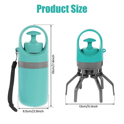 1pcs Pet Toilet Portable Outdoor Garbage Bag, Dog Toilet Six Claw Shovel Fecal Dispenser