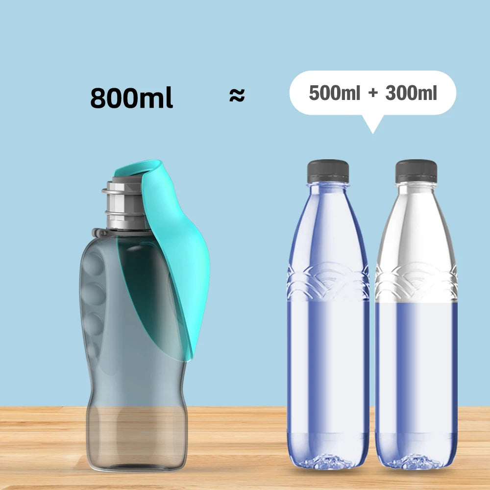 Portable Dog Travel Water Bottle & Dispenser – Large Capacity Drinking Bowl for All Dog Sizes