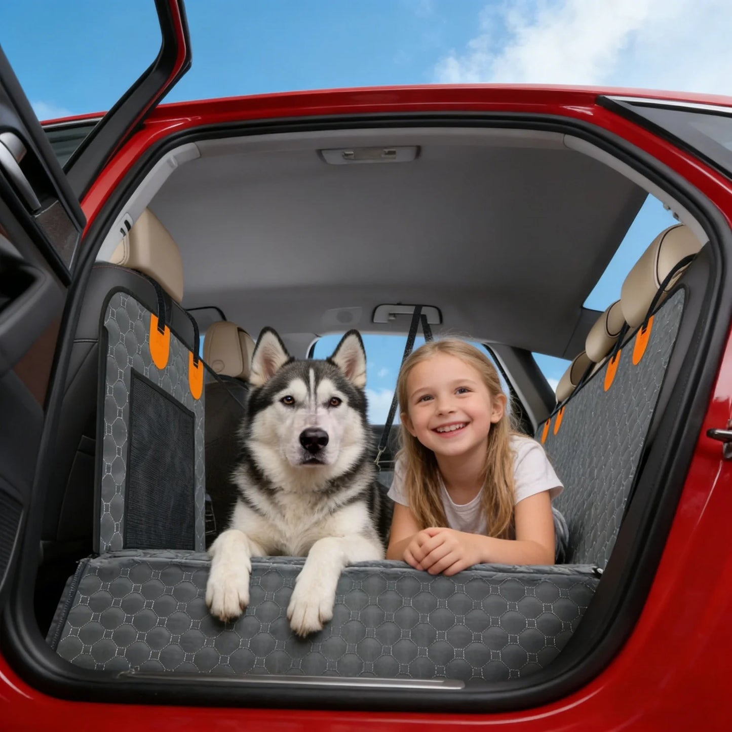 Back Seat Extender Dog Car Seat