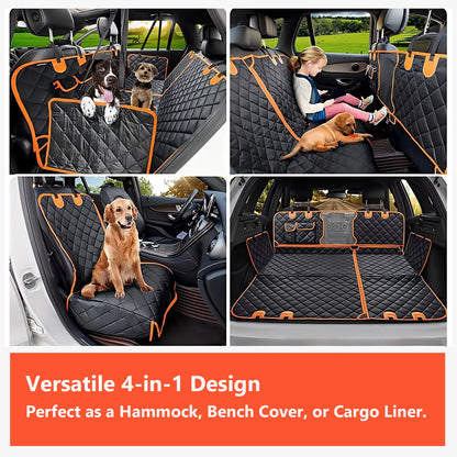 4-in-1 Waterproof Dog Car Seat Cover Hammock