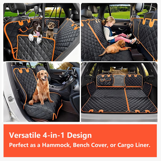 4-in-1 Waterproof Dog Car Seat Cover Hammock