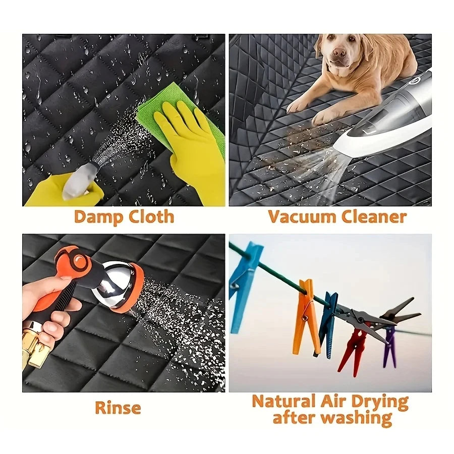 4-in-1 Waterproof Dog Car Seat Cover Hammock