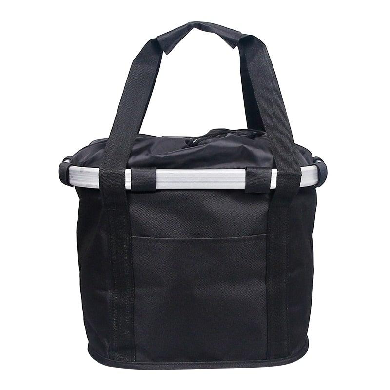 Detachable Bike Front Basket, Foldable Bicycle Handlebar Pet Carrier for Small Cat Dog